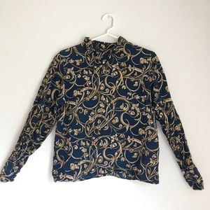 Vintage silk blouse shirt